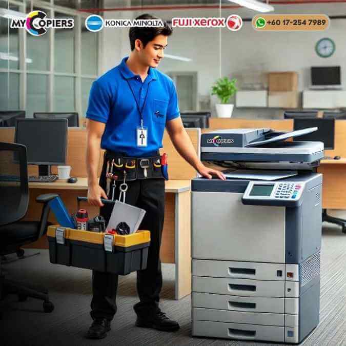 mycopiers technician setup photocopier