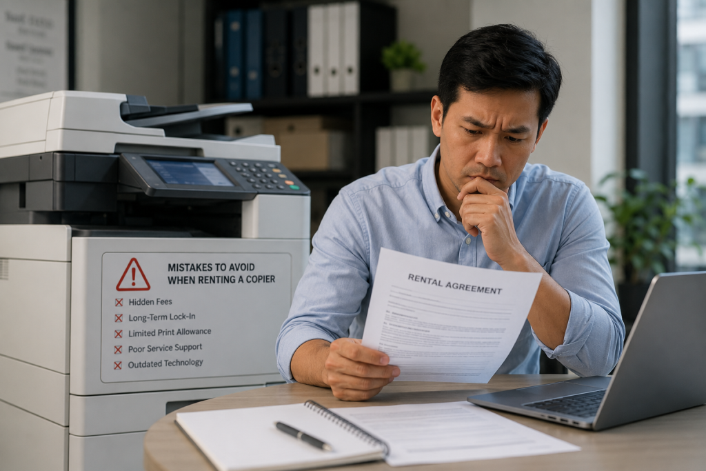 Top 8 mistakes to avoid when renting a copier
